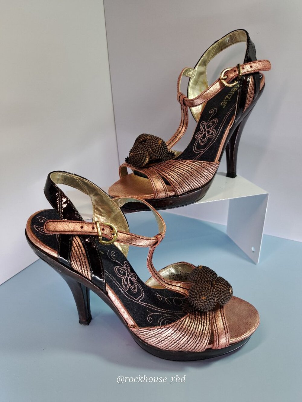 Kenzie NewDeal Heels in Rose Metallic 6.5